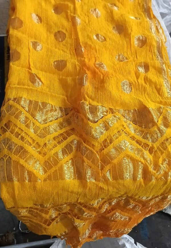 Womens Yellow Printed Dupatta