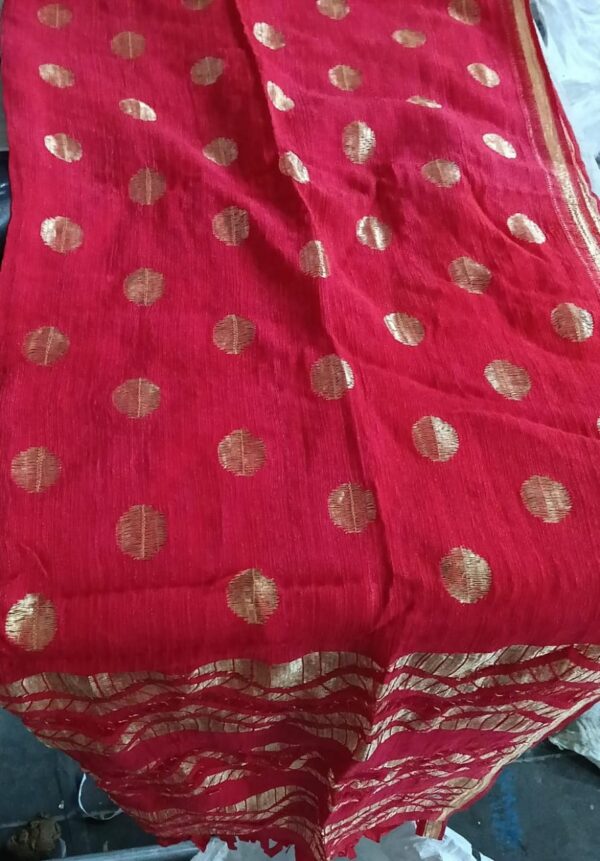 Womens Red Printed Dupatta