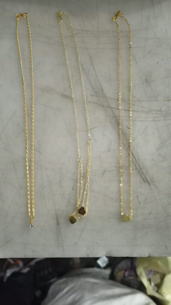 Women Neck Chain Gold Color Pack Of 3