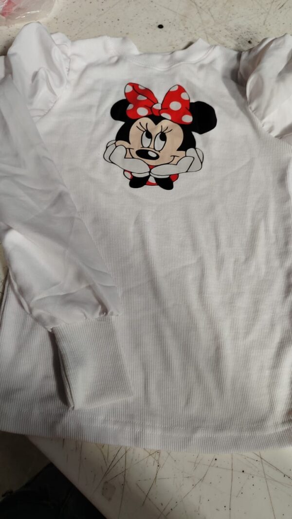 White Colour Top For Kids Girls Size 6 To 7Y