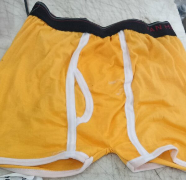 Mens Yellow Color Underwear Size M