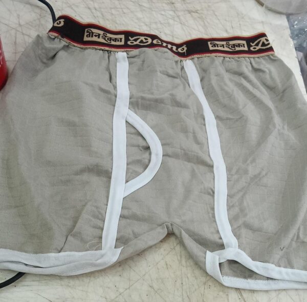 Mens Grey Color Underwear Size M