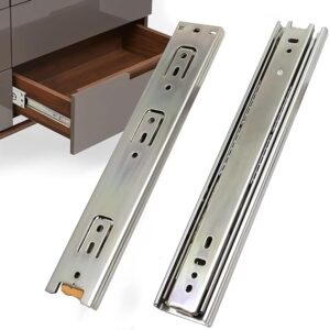 Volo Mild Steel Heavy Duty Telescopic SlideDrawer Channel 20 Inches Silver