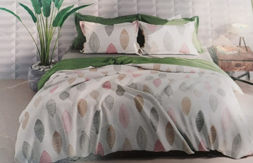Kopa Green Floral Microfiber Ac Room Double Bed Comforter
