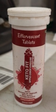 Effervescent Tablet Keto Fit Apple Cider Vinegar 10 Tablet Pack Of 2