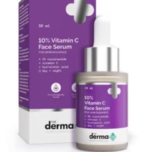 The Derma Co 10 Percent Vitamin C Face Serum For Glowing Skin 30Ml