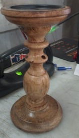 Wooden Showpiece Candle Holder Beautiful Cut Work For Candle Light