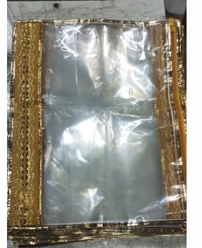 Single Packing Cloth Cover Bag For Storage Wedding SareeSuit Packing Bags RedGold Pack Of 10