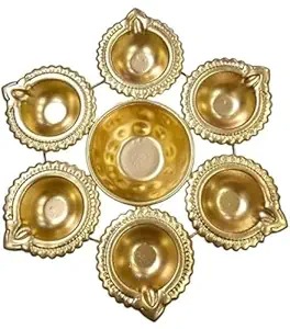 Handcrafted Diya Shape Flower Decorative Urli Bowl For Home