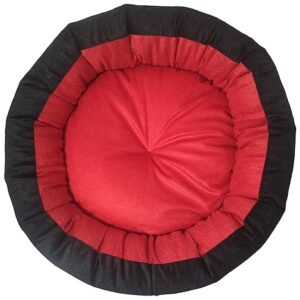 Dog Cat Pet Bed Ultra Soft Export Quality Red Black Color
