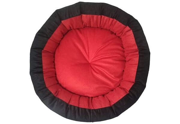 Dog Cat Pet Bed Ultra Soft Export Quality Red Black Color