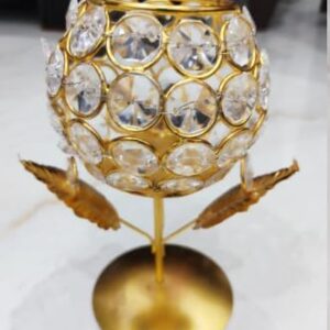 Candle Holder For Decoration Crystal Tea Light Candle Holder Gift Set Of 2