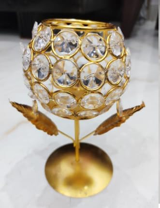Candle Holder For Decoration Crystal Tea Light Candle Holder Gift Set Of 2