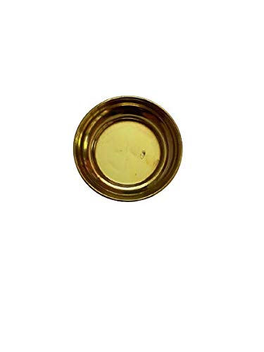 Sri Prajna Pooja Brass Small Plain Plate Set Of 2
