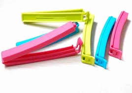 Big Impex Smart 4Point5 Plastic Paper Clip Set Of 5 Blue Pink Green