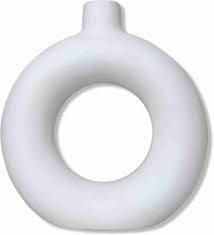Greennest Ceramic White Flower Vase