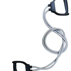 Resistance Band Toning Tube Fitness Pulling Rope Black Grey