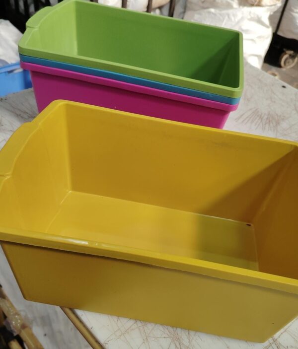 Large Multipurpose Plastic Open Storage Bins Toys Office File Set Of 4