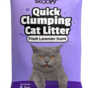 Scoopy Quick Clumping Lavender Scented Cat Litter 5Kg