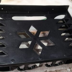 Wall Plastic Shelf For Router Set Top Box Stand With Two Remote Holder Black