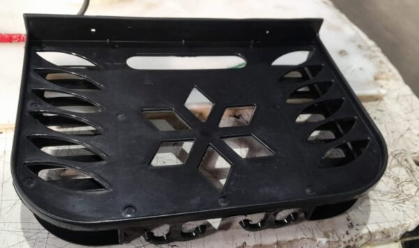 Wall Plastic Shelf For Router Set Top Box Stand With Two Remote Holder Black