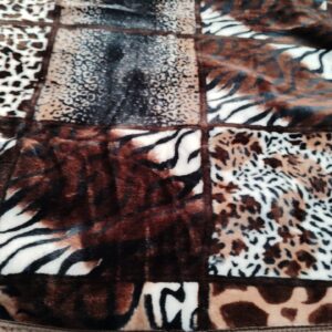 Romano Brown And White Printed Single Blanket