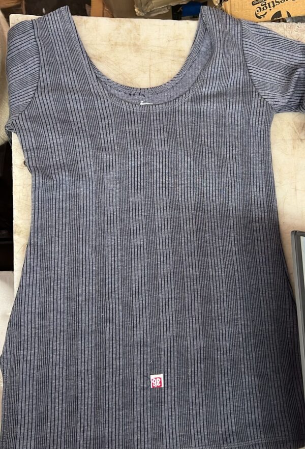 Women Poly Cotton Full Sleeve Long Inner Grey Colour Size M