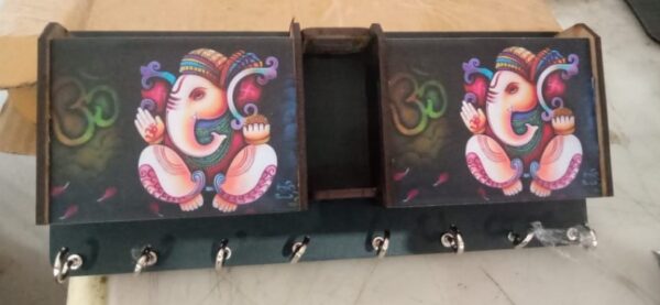 Wooden Key Holder 8 Hooks