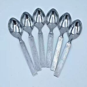 Shlinco Shlinco Cutlery Stainless Steel Dessert Spoon Set For Home Kitchen DiningCombo Of 6 Pieces