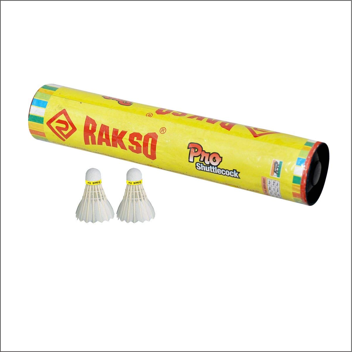 Rakso Pro Feather Shuttlecock White Pack Of 4