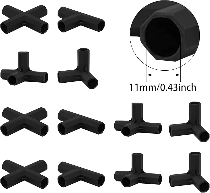 Chaak 3 Pole Plastic Blackshoe Rack Connector Jointer Wire ConnectorBlackPack Of 20
