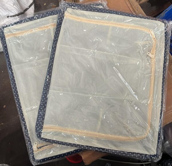 Transparent Shirt And Saree Cover Cream Colour