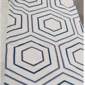 Urban Space White Color Cotton Dining Table Runner