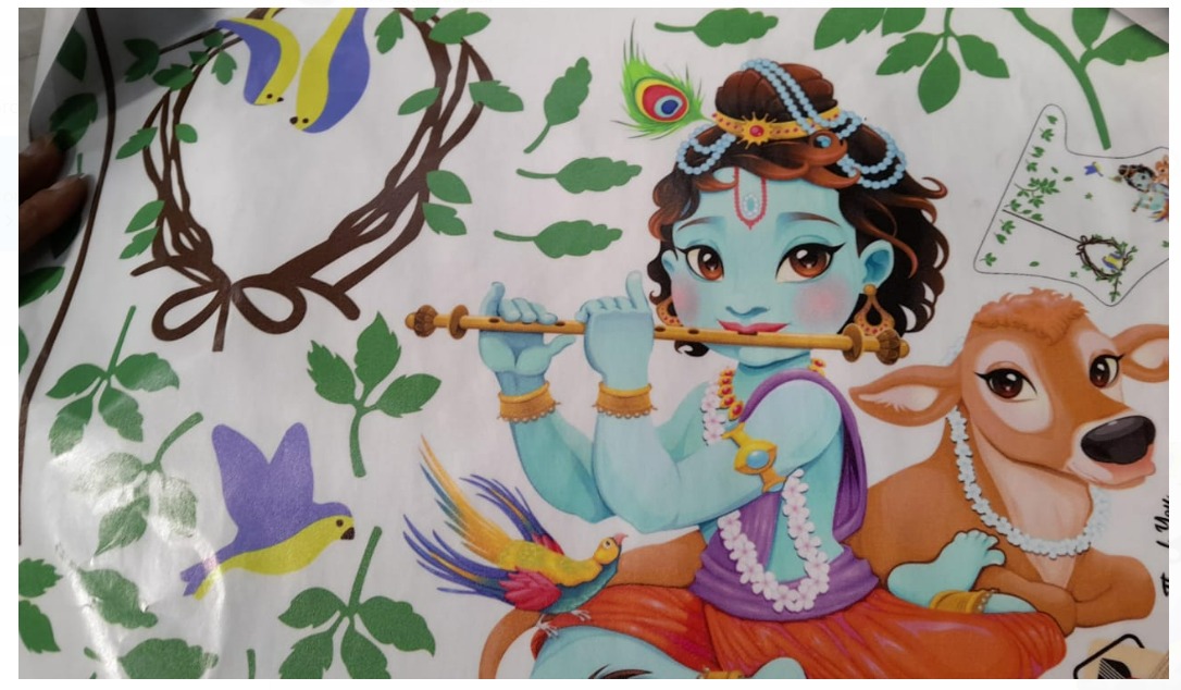 Kanha Wall Sticker Pack Of 2