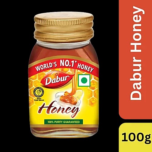 Dabur 100 Percent Pure Honey 100G Bottle