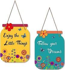 Kbh Craft Kbh Craft Decorative Wall Hanging Wooden 10 Inch X 18 Inch Multicolor