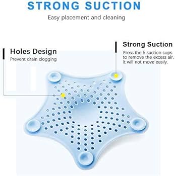 Star Hair Catcher And Silicone Star Shaped Hair Drainer