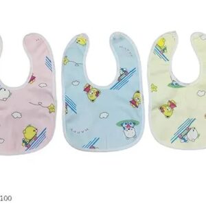 Stylish Bibs Hriday Printed Baby Apron Bib Fast Dry Waterproof Pack Of 3 Multicolor