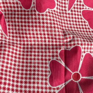 Pink Printed Double Bedsheet With Pillow Cover