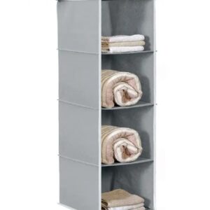 Hanging Organizer 4 Shelf Hanging Closet Organizer For Wardrobe Storage
