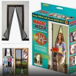 Magic Mesh Hands Free Magnetic Screen Door Doors Tough And Durable 2 Pcs