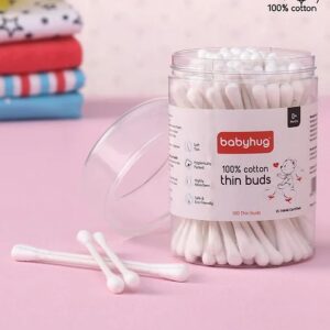 Babyhug Paper Stick Thin Cotton Buds 100 Pieces