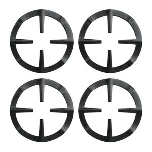 Stove Grates 4 Pcs Metal Black