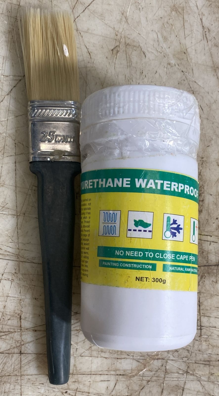 Polyurethane Waterproof Coating 300G Free Brushh
