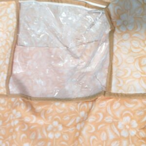 Cream Printed Saree Cover Bag Pack Of 6