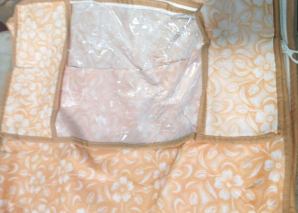Cream Printed Saree Cover Bag Pack Of 6