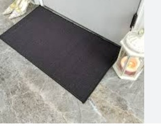 Black AntiBacterial Rubber Back Doormat