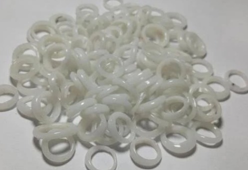 Beautiful White Plastic Rings For Pigeons Foot Pack Of 25 Pair