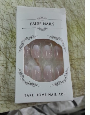 Artificial False Nails Kit Baby Pink