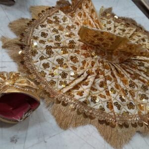 Laddu Gopal Dress Size 5 Golden